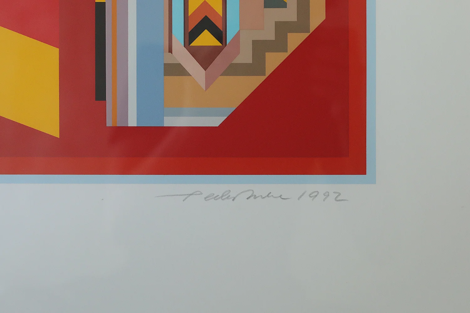 Serigrafia barwna, Peder Duke, Kompozycja, 1992