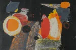 Colour lithograph, Kulo Green, Composition