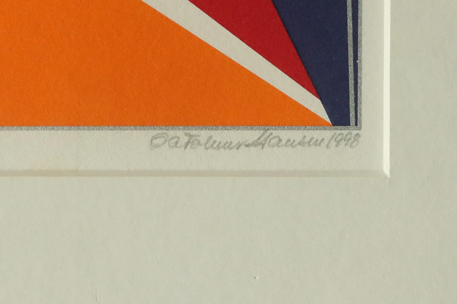 Kolorowa serigrafia, Ole Folmer Hansen, Composition, 1998