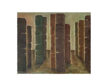 Obraz olejny na płótnie, J. Eklund, 1952