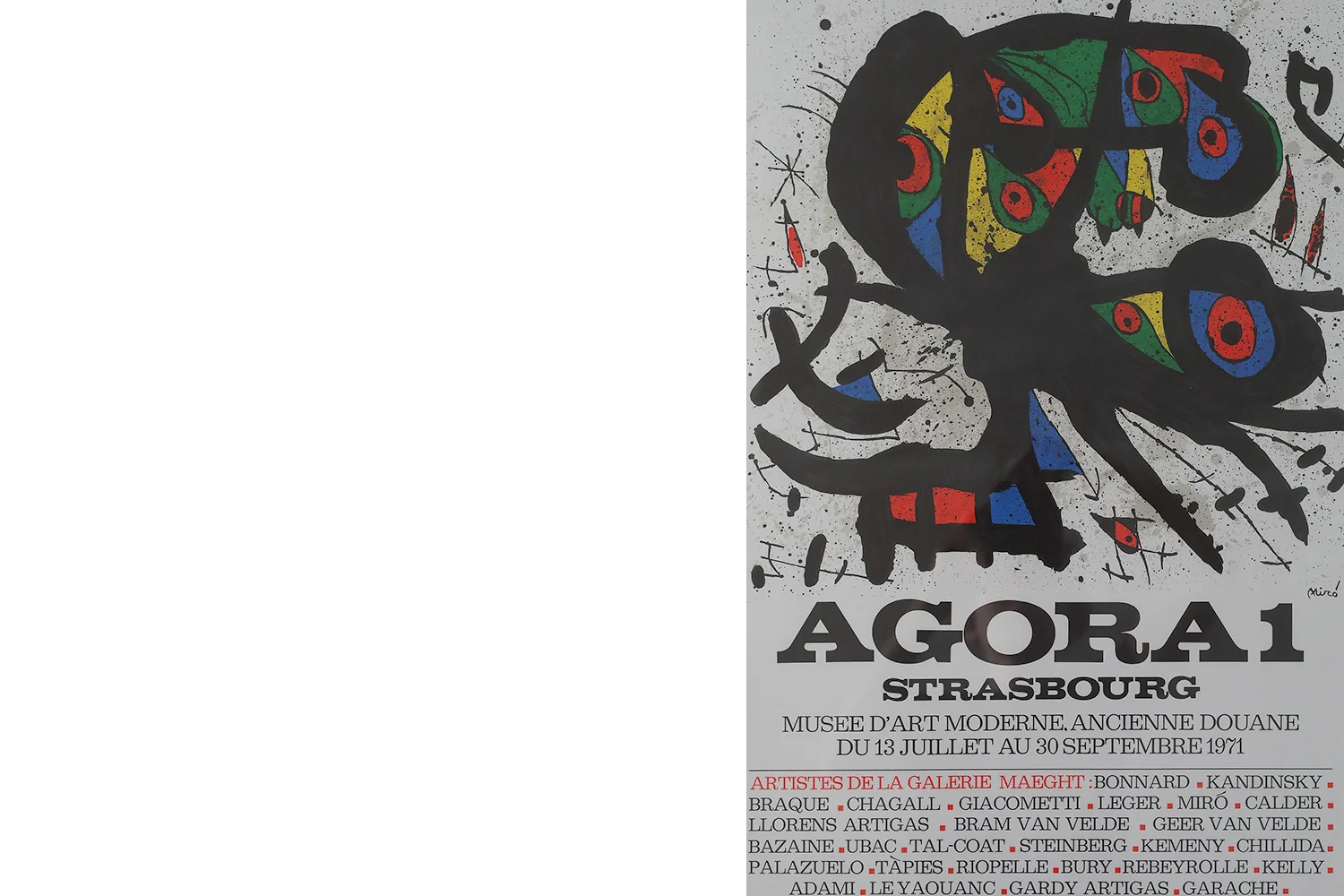 Colour lithograph, Joan Miró, Agora I, 1971