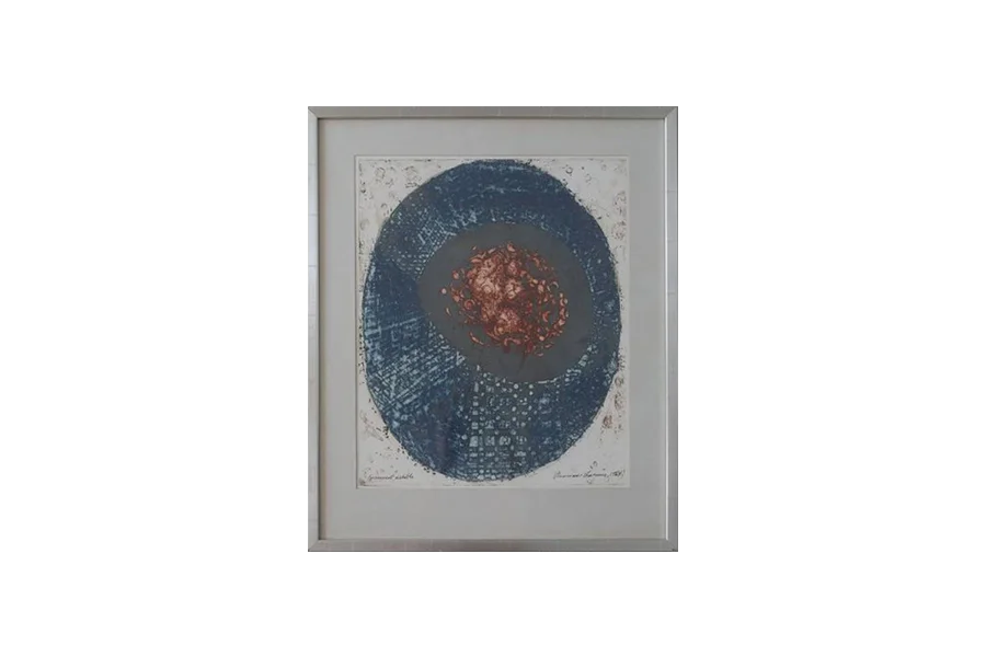 Etching, Thormod Larsen, Komposition, 1964