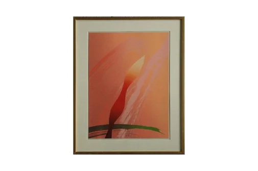 Screen print, Curt Hillfon, Amaryllis, 1960s