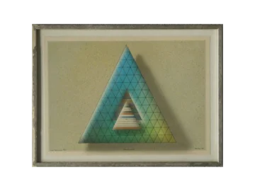 Computer ink plot, Beck & Jung, Green Indian game,1985
