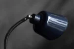 Industrial desk lamp with enamel shade, Poland, 1950s