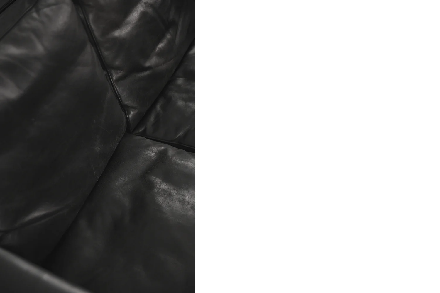 Leather three-seater sofa, Model 55, designed by Kurt Østervig, Centrum Møbler, Denmark, 1950s