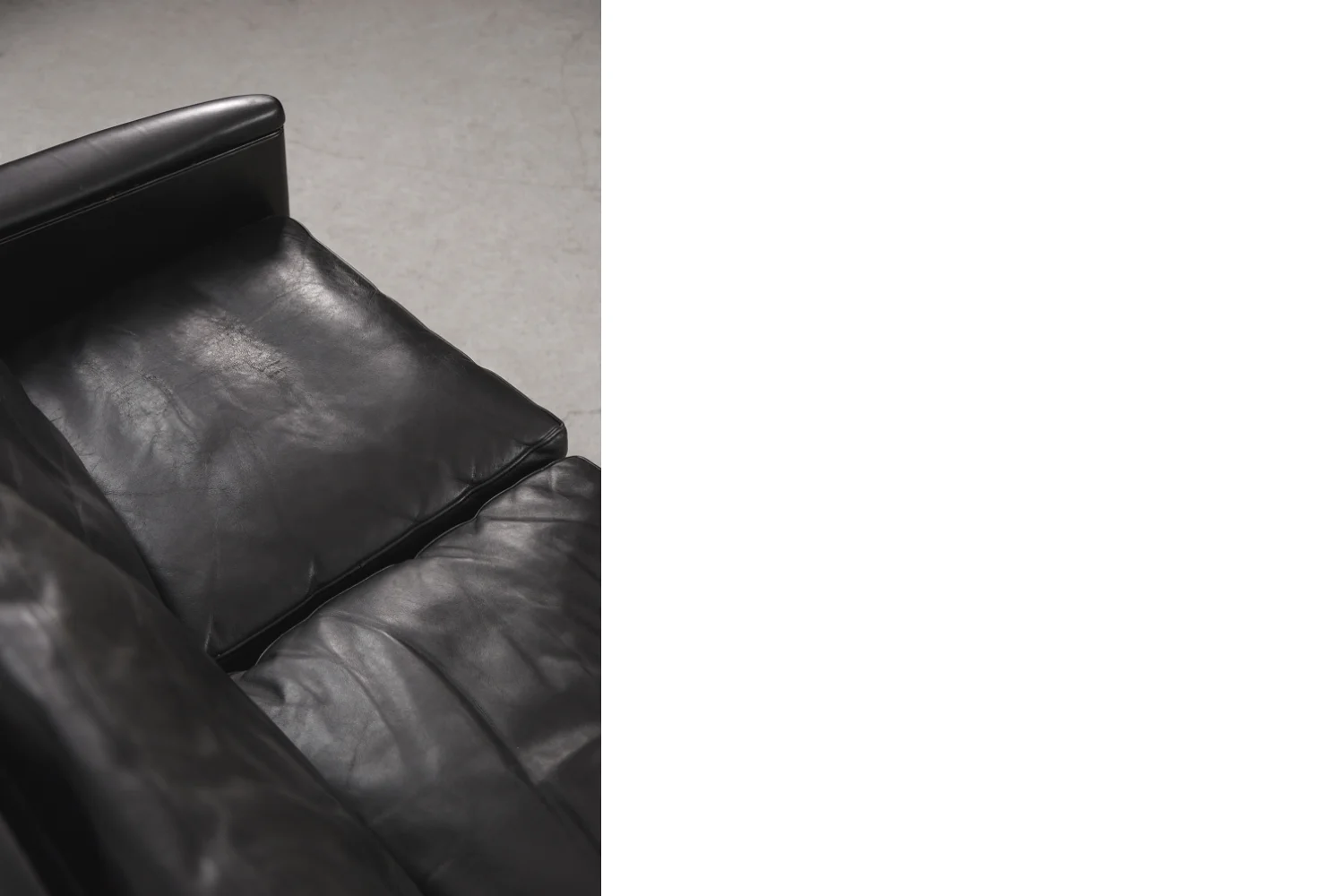 Leather three-seater sofa, Model 55, designed by Kurt Østervig, Centrum Møbler, Denmark, 1950s