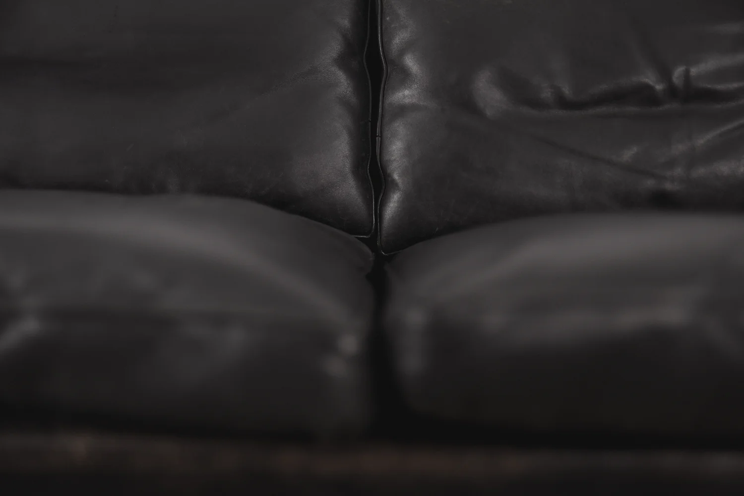 Leather three-seater sofa, Model 55, designed by Kurt Østervig, Centrum Møbler, Denmark, 1950s
