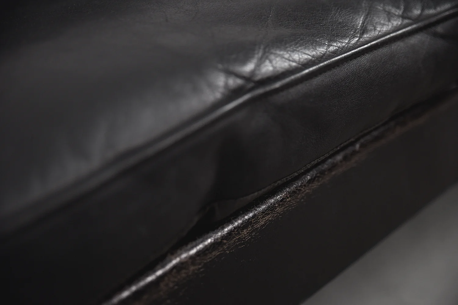 Leather three-seater sofa, Model 55, designed by Kurt Østervig, Centrum Møbler, Denmark, 1950s