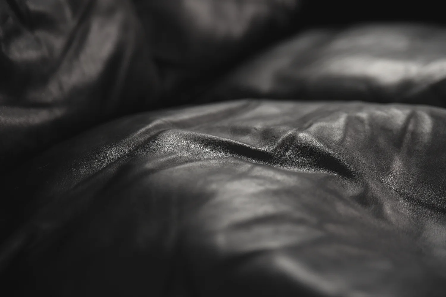 Leather three-seater sofa, Model 55, designed by Kurt Østervig, Centrum Møbler, Denmark, 1950s