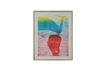 Colour woodcut, Michael Casford, Professor Brainbird