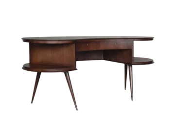 Organic-shaped executive desk, Netherlands, 1960s