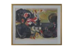 Colour lithograph, Bata Mihailović, Horisont, 1976