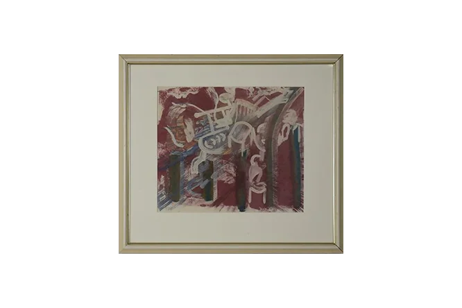 Colourful lithograph, Composition, 1981