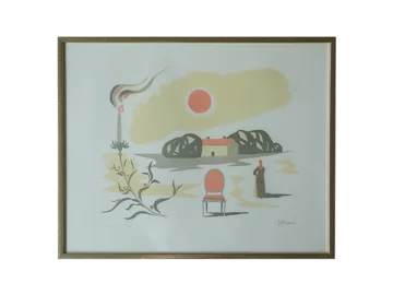 Kolorowa litografia, Stellan Mörner, lata 60