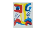 Colour lithograph, Bengt Lindström, Jätten på Berget, 1995