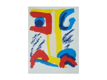 Kolorowa litografia,Bengt Lindström, Jätten på Berget, 1995