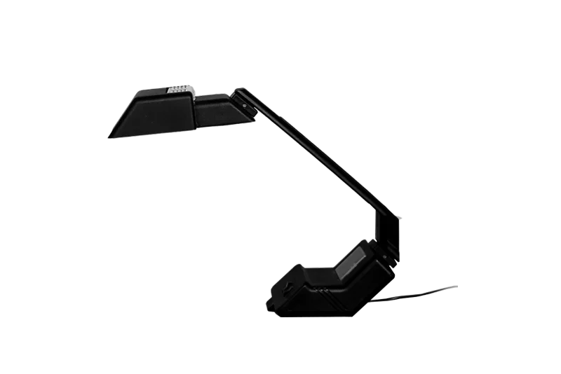 Desk lamp with clock Type 27.B.101, designed by Wojciech Dybek for Polamp Pułtusk, Poland, 1987