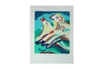 Lithograph, Bengt Åberg, Fåglar