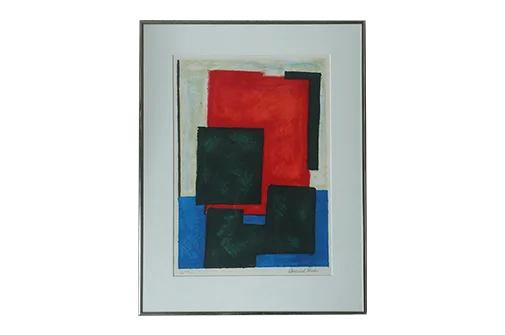 Lithograph, Osmund Hansen, Composition, 1980s