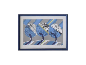 Litografia barwna, Knut Grane, Vintern, 1991