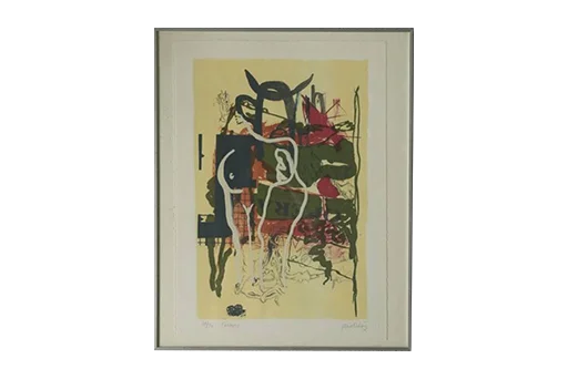 Colour lithograph, Poul Esting, Carmen