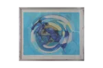 Colour lithograph, Gustav Bolin, Composition, 1970s