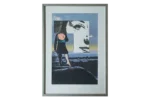 Colour lithograph, Hardy Strid, Composition, 1950s