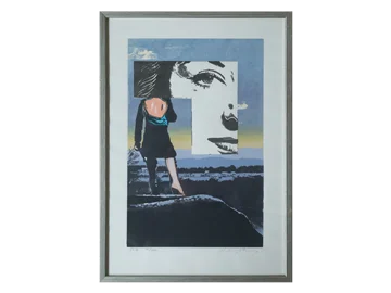 Colour lithograph, Hardy Strid, Composition, 1950s