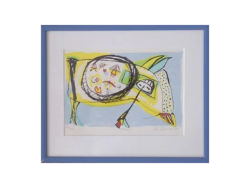 Litografia kolorowa, Lis Zwick, Maskot, 1996