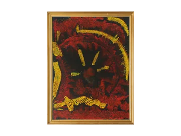 Obraz olejny na płótnie, Roald Ditmer, Kompozycja abstrakcyjna, 1999