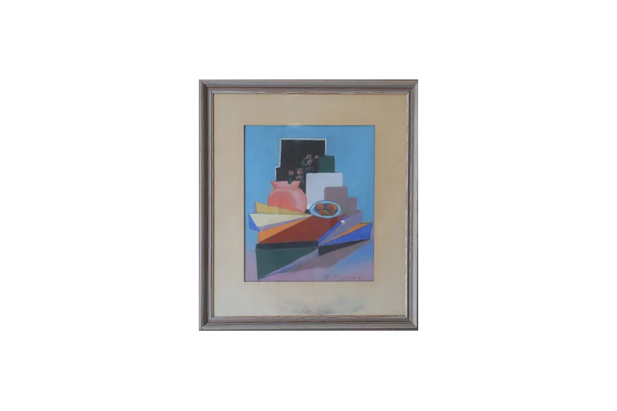 Pastel Painting, Composition, 1951