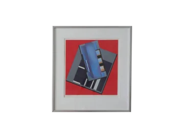 Colour screen print, Peder Duke, Composition, 1989