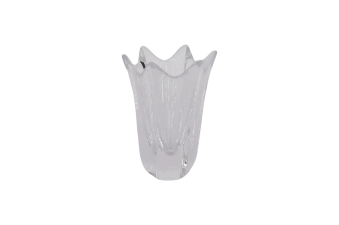 Tulip crystal vase, designed by Jan Johansson, Orrefors, Sweden, 1970s
