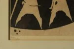 Linocut, Åke Holm, Biblical Motif, 1970s