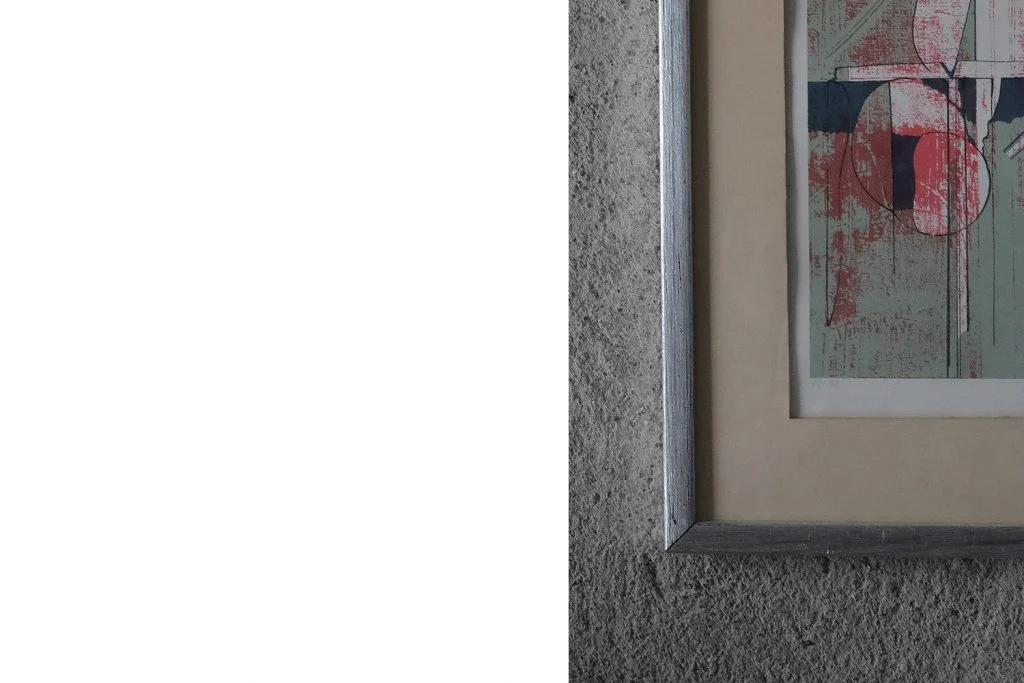 Colour lithograph, Anders Österlin, Sweden