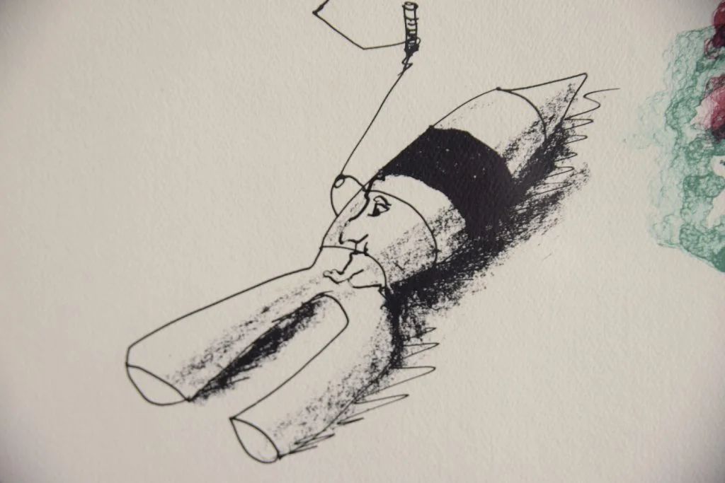 Colour lithograph, Carl Fredrik Reuterswärd, Abrakadabra, 1990s