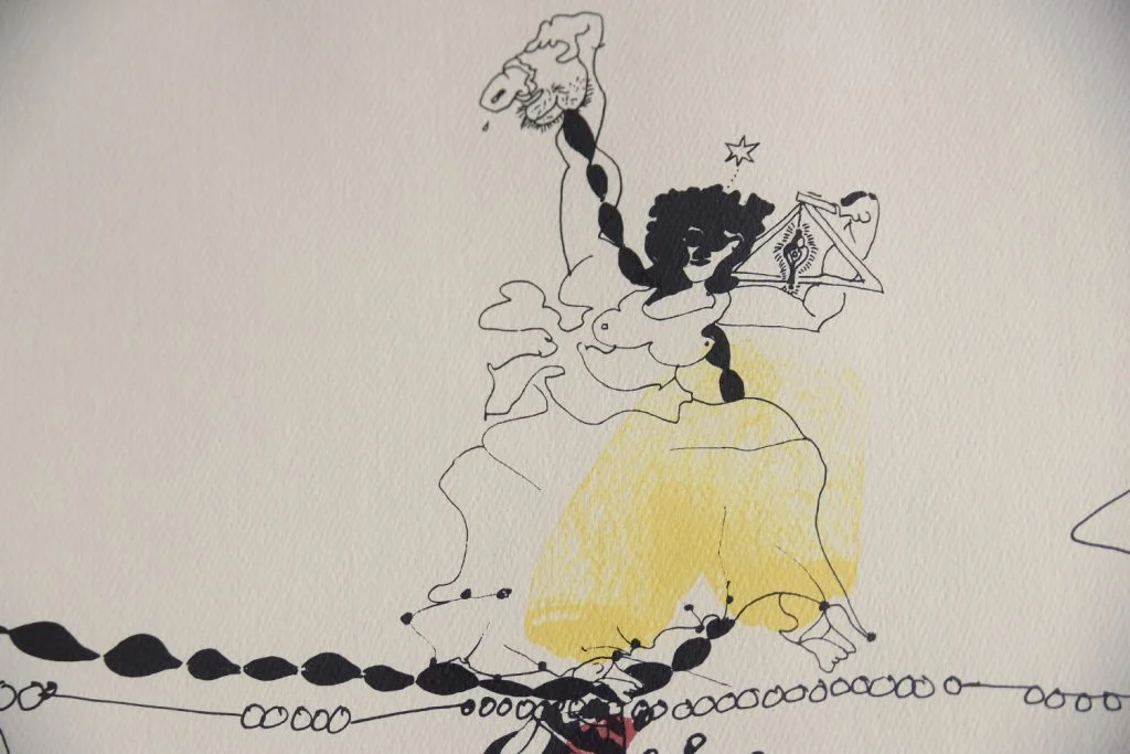 Colour lithograph, Carl Fredrik Reuterswärd, Abrakadabra, 1990s