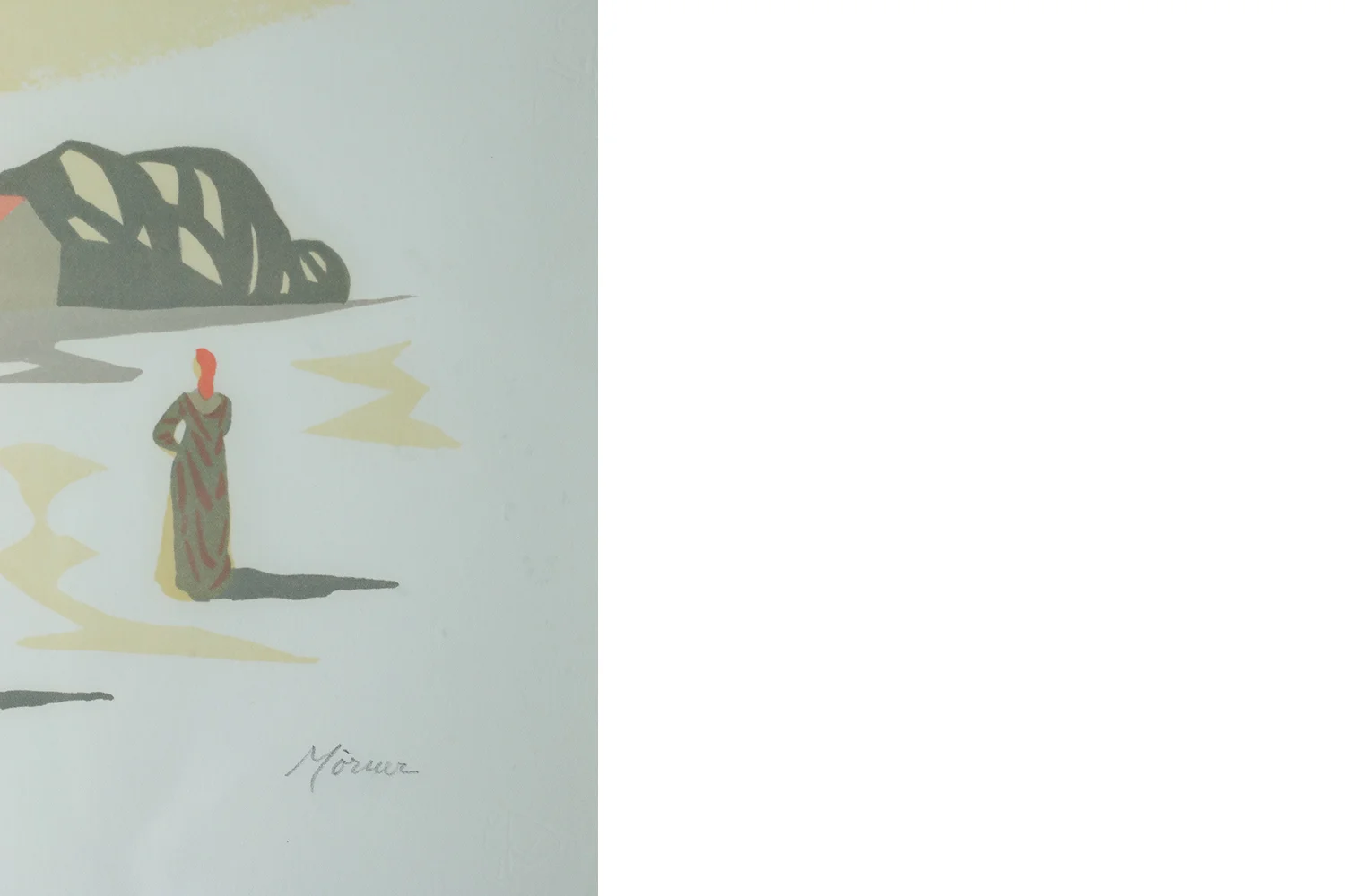 Kolorowa litografia, Stellan Mörner, lata 60