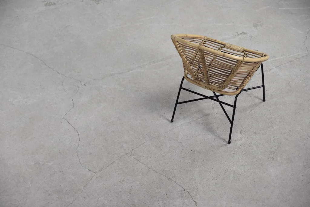 Pair of vintage bamboo armchairs, 1960s