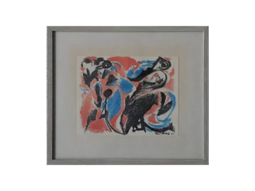 Litografia kolorowa, Bergets röda, Paul Holsby, 1963
