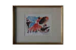 Colour lithograph, Spansk dans, Paul Holsby, 1967