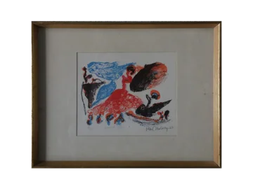Litografia kolorowa, Spansk dans, Paul Holsby, 1967