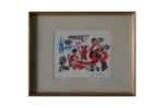 Colour lithograph, Yster lek, Paul Holsby, 1967