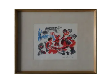 Litografia kolorowa, Yster lek, Paul Holsby, 1967
