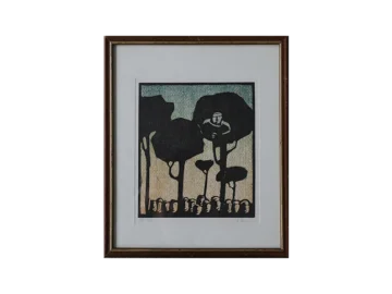 Linocut, Biblical Motif, Åke Holm, 1970s
