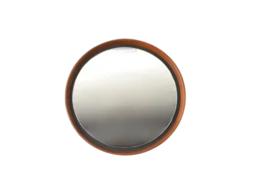 Teak mirror designed by Uno & Ostena Kristiansen, Luxus, Sweden, 1960s