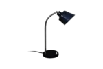 Industrial desk lamp with enamel shade, Poland, 1950s