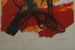 Colour lithograph, Hommage à Lorca, Gérard Gosselin, 1986