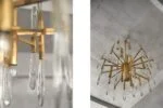 Brass chandelier, designed by G. Sciolari, Italy, 1970s